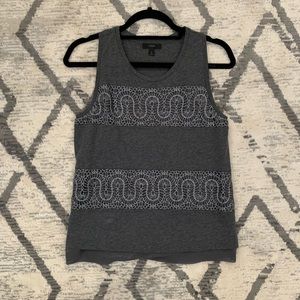 JCrew Sleeveless Embellished Top